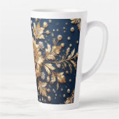 Gouden Bloemversiering Latte Mok (Rechts)