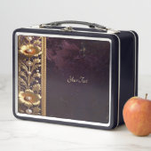 Gouden bloemversiering Lunchbox (In situ)