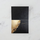 Gouden Bloemversieringen Bedankkaart (Binnen)