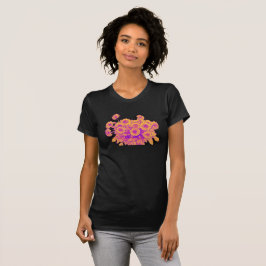 Gouden Bloesem Boeket - Thread-Art Stijl T-shirt