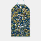 Gouden Bloesem Elegantie Cadeaulabel (Voorkant)