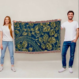 Gouden Bloesem Elegantie Deken