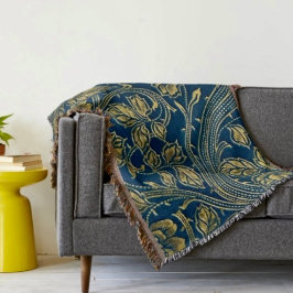 Gouden Bloesem Elegantie Deken