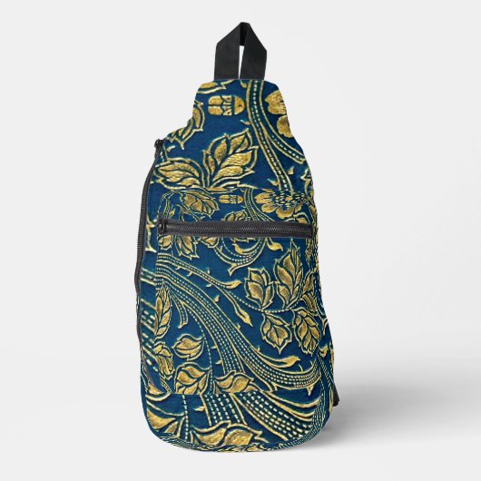 Gouden Bloesem Elegantie Sling Bag (Voorkant)