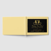 Gouden Bloesem Embleem Trouwen Gastenboek (Volledig)