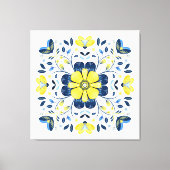 Gouden Bloesem Harmonie Canvas Afdruk (Voorkant)