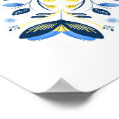 Gouden Bloesem Harmonie Poster (Hoek)