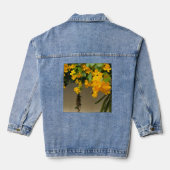 Gouden Bloesem Schoonheid Denim Jacket (Achterkant)