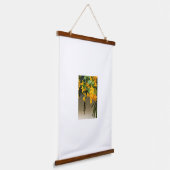 Gouden Bloesem Schoonheid Hangend Wandkleed (Gebogen)