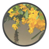 Gouden Bloesem Schoonheid Hockey Puck (Voorkant)