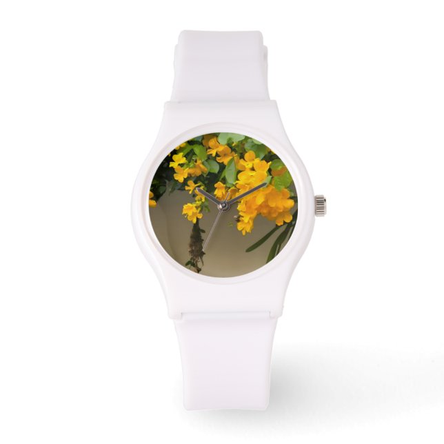 Gouden Bloesem Schoonheid Horloge (Voorkant)