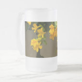 Gouden Bloesem Schoonheid Matglas Bierpul (Voorkant links)