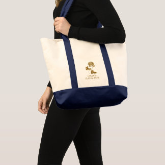 Gouden Bloesem Wandeltocht – Elegante Bloemige Tra Tote Bag