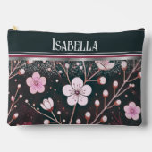 Gouden bloesems: Delicate Floral Symphony Etui (Voorkant)