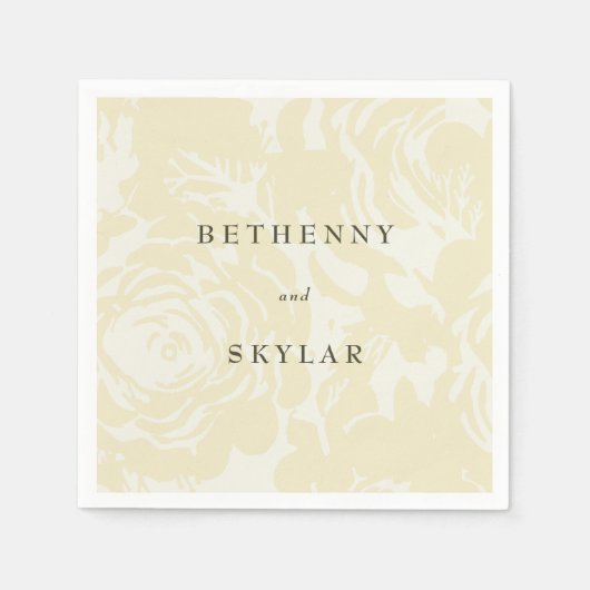 Gouden Bloesems Servet (Voorkant)