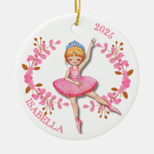 Gouden Blonde Ballerina Ornament