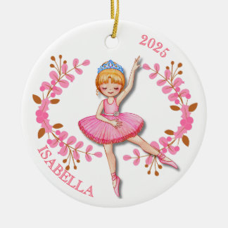 Gouden Blonde Ballerina Ornament
