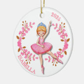Gouden Blonde Ballerina Ornament (Links)
