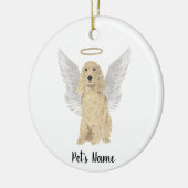 Gouden Blonde Cocker Spaniel Sympathie Herdenking Keramisch Ornament (Links)