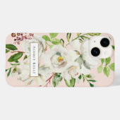 Gouden Blooms Custom Monogram | Blozen Case-Mate iPhone Case (Achterkant (horizontaal))