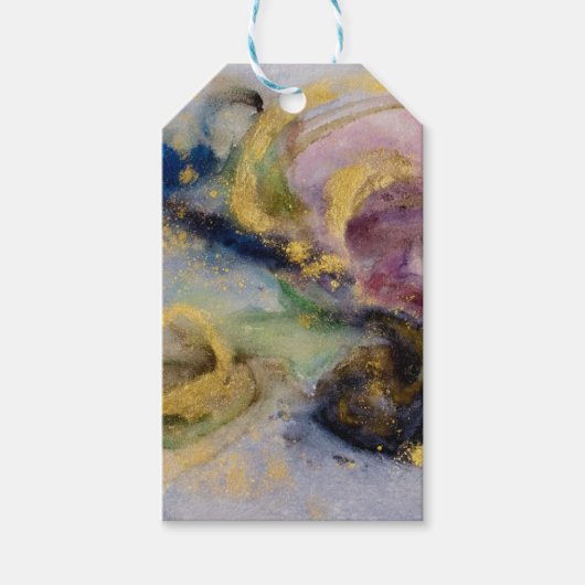 Gouden blos droom cadeaulabel (Voorkant)