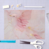 Gouden Blos Roze Vogels Baby Shower Tissuepapier (Craft)