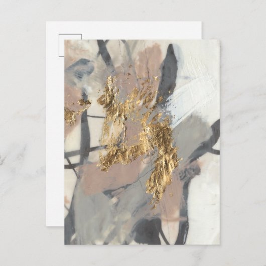 gouden blush briefkaart (Voorkant / Achterkant)