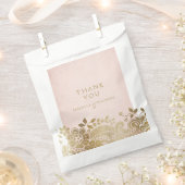 Gouden blush elegante  kant bruiloft gunst bedankzakje (Geknipt)