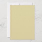 Gouden Blush Krans Bruiloft Kaart (Achterkant)