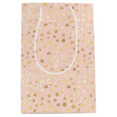 Gouden Blush Roze Dierenprint Medium Cadeauzakje (Voorkant)
