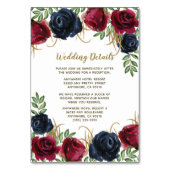 gouden blush roze pioen bruiloft invoegen Kaarten (Voorkant)