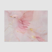 Gouden Blush Roze Vogels Baby Shower Tissuepapier (Voorkant)