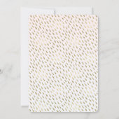 Gouden Blush Roze Wit Ombre Abstracte bruiloft Kaart (Achterkant)