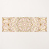 Gouden Blush Stralend Mandala Patroon Yogamat (Voorkant (horizontaal))
