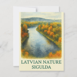 Gouden Bocht – Herfst in Sigulda Briefkaart