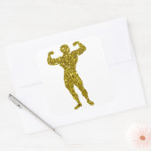 Gouden Bodybuilding Sticker (Envelop)