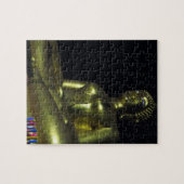 Gouden Boeddha bij nacht Legpuzzel (Horizontaal)