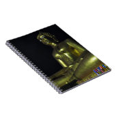 Gouden Boeddha bij nacht Notitieboek (Rechterzijde)