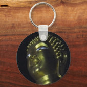 Gouden Boeddha bij nacht Sleutelhanger (Voorkant)