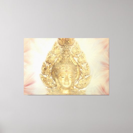 gouden boeddha canvas afdruk (Voorkant)