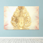 gouden boeddha canvas afdruk (Insitu (Houten vloer))