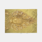 gouden boeddha fleese deken (Voorkant (Horizontaal))
