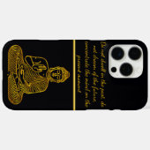 Gouden Boeddha in een rustige houding Case-Mate iPhone Case (Achterkant (horizontaal))