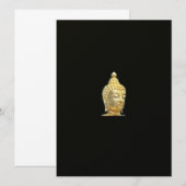 gouden boeddha in het zwart (Voorkant / Achterkant)