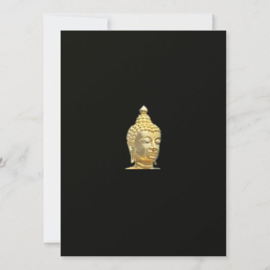 gouden boeddha in het zwart (Voorkant)