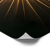 Gouden Boeddha in lotus meditatie pose Poster (Hoek)