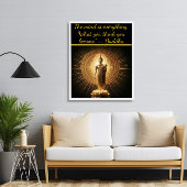Gouden Boeddha in lotus meditatie pose Poster