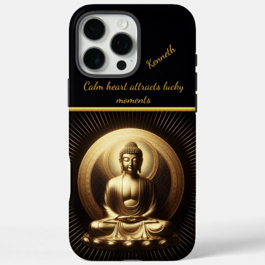 Gouden Boeddha in meditatie Case-Mate iPhone Case (Achterkant)