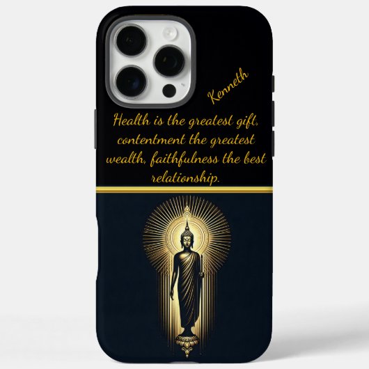 Gouden Boeddha in serene meditatie Case-Mate iPhone Case (Achterkant)