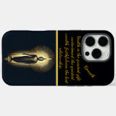 Gouden Boeddha in serene meditatie Case-Mate iPhone Case (Achterkant (horizontaal))